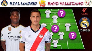 Real Madrid Vs Rayo Vallecano 🔥| Potential Starting Lineup La Liga 23/24 Matchday 12