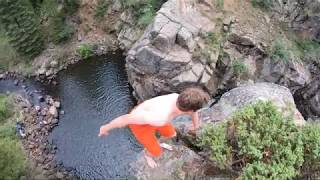 COLORADO CLIFF JUMP - SECRET WATERFALL.