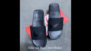 Nike Air Max Cirro Slide - Triple Black - Unboxing