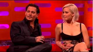 Donald Trump being commented on by Jennifer Lawrence & Johnny Depp 05 13 2016