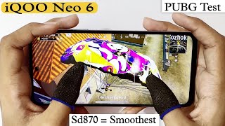 iQOO neo 6 PUBG Test and Gameplay, PUBG graphics Settings, Handcam gameplay