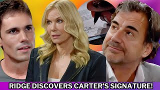 Ridge Discovers Carter's Signature + Brooke Reveals Hope's New Journey! Bold and the Beautiful Recap