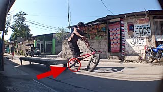 Trying to do the Feeble Barspin!