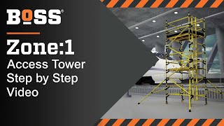 Setting up a BoSS Zone:1 Fibreglass Mobile Access Tower