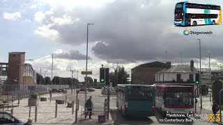 Full Route Visual | Stagecoach East Kent X3: Maidstone - Canterbury | 15277 (YN16WTV)