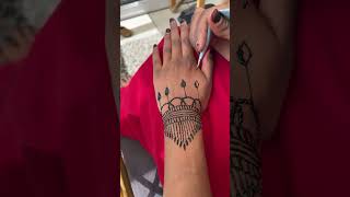 Simple henna tutorial✨🖤#beginnerfriendly #hennadesign