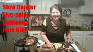 Slow Cooker Five Spice Barbecue Pork Ribs