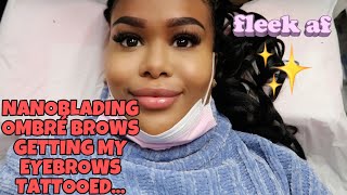 NANOBLADING OMBRE BROWS VLOG | FULL EXPERIENCE