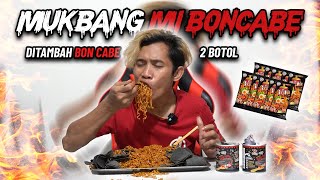 MUKBANG! 10 BUNGKUS MIE BON CABE LEVEL 30 TAMBAH BON CABE LEVEL 50