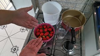 Geleia de morango para RECHEIOS e DOCE - 3 ingredientes / receita fácil e rápida #receitas