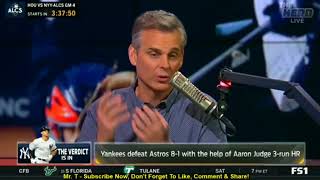 Colin Cowherd Reacts To Charles Barkley, Aaron Judge & Yankees Defeat Astros