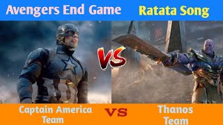 Ratata Song_Captain America team 🆚 Thanos team 💥 Avengers Endgame 🔥 #video #officialeditz #avengers