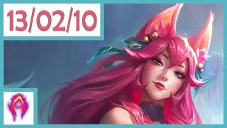 Spirit Blossom Ahri VS Gnar - Full Gameplay MID - League of Legends