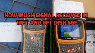 Intelsat 17 66E Signal Difference in 10ft and 6ft Dish