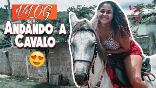 VLOG UM DIA COMIGO ANDANDO A CAVALO