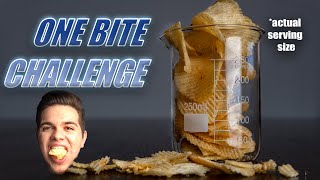 ONE BITE CHALLENGE: One Serving of Potato Chips???