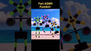 Fart ASMR Fumikiri #railroadcrossing #funny #cartoon #train #keretaapi #sound  #shorts おなら