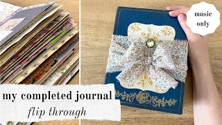 Junk Journal Flip Through | Music Only | My Completed Personal Journal