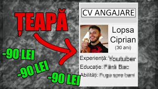 IATĂ CUM EȘTI FURAT DE BANI (ȚEAPA CV)