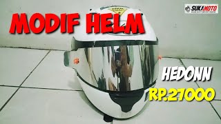 Pasang lish helm dan tear off