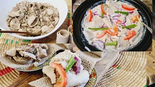 ethiopian fasting food ሁለት አይነት ተልባና ሰሊጥ ፍትፈት አሰራር