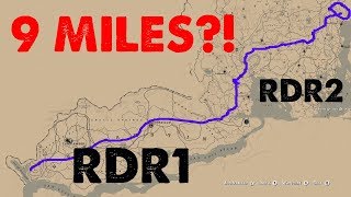 HOW LONG Does It Take To Ride Across BOTH Red Dead Redemption MAPS!?