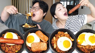 밥순이 볶음밥 원없이 먹은 날🍳 고슬고슬 고기폭탄 김치볶음밥 마라베이컨볶음밥 닭갈비볶음밥 핫불스팸김치볶음밥 (ft. 뽁당 볶음밥) Mukbang VLOG