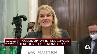 Facebook whistleblower Frances Haugen delivers opening statement