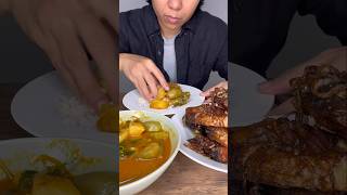 Fried Fish & Mix Vegetable Sambar ငါးကြော်အချိုနှပ် သီးစုံချဉ်ရည် #shorts #reels #chefdiary