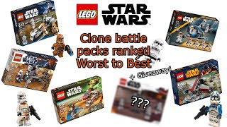 Every LEGO Star Wars clone trooper battle pack ranked from Worst to Best (+ GIVEAWAY ANNOUNCEMENT)