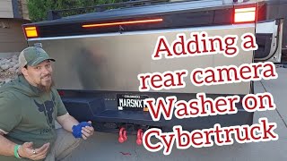 Adding a rear camera washer to #cybertruck