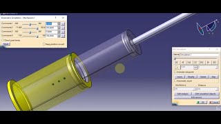 Double Acting Dual Cylinder Simulation on CATIAV5- Double Acting Cylinder-Hydraulic Piston