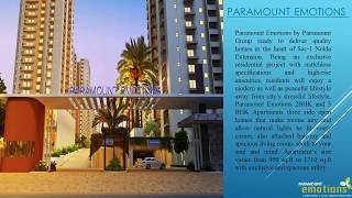 Paramount Emotions  "8750-988-788" - Buy 2/3 BHK Apartments Noida Extension