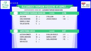 GCA - BWCC E Grade - Round 3 - Alexander Thomson ViQueens v Armstrong Creek