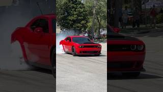 Demon does the biggest burnout😱 #srt #hellcat #dodge #viralvideo #foryou #burnout #demon