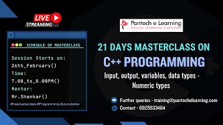 Day 02 - Input, output, variables, data types - Numeric types | pantechelearning