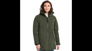 Didriksons Womens Helle 5 Parka Jacket - Deep Green