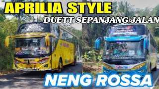 GACORR❗APRILIA STYLE × NENG ROSSA DUET TELOLET VIRAL 12 CORONG TIADA HENTI SEPANJANG JALAN😱