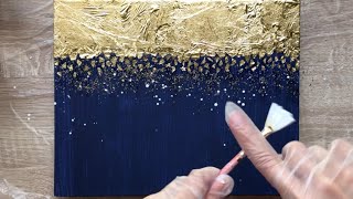 Abstract Acrylic Painting - Golden Night