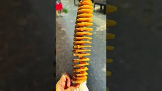 Spiral Potato Twisters Making in Delhi | Twister Tornado #potatotwister #spiralpotato #shorts