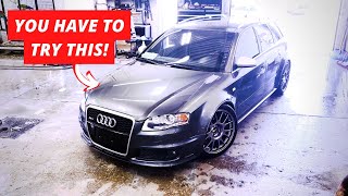 Fully refreshed JDM Audi RS4 B7 Avant - Pro detail, ceramic coat, and blackout tint