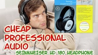 Unboxing Sennheiser HD180 Professional Over-Ear Headphone