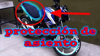 Cubre asiento para moto || protección de asiento || review funda de asiento ||