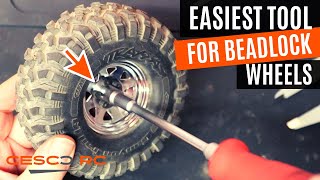 HOW TO RC Mount Scale CRAWLER BEADLOCK wheels TOOL