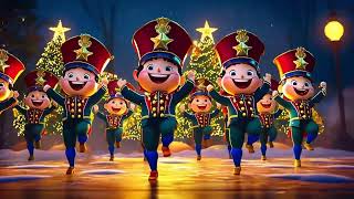 Adorable Christmas Dance Party: Cute Cartoon Elves in a Holiday Wonderland