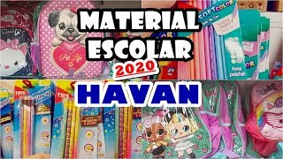 TOUR NA HAVAN | MATERIAL ESCOLAR 2020 | HAVAN | Aline Camargo