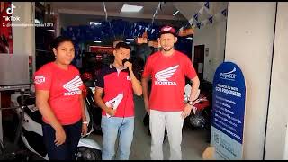 Animacion comercial en la empresa Super Motos Honda del Pati en El Bordo Cauca