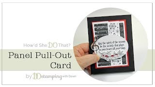 Stampin' Up! Merry Music Panel Pull-Out Card by Dawn O