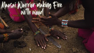 Maasai Warrior and the magic of fire