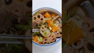 Lotus Root & Beef Soup 🫶🏼 making one of my favorite comfort meals :’)